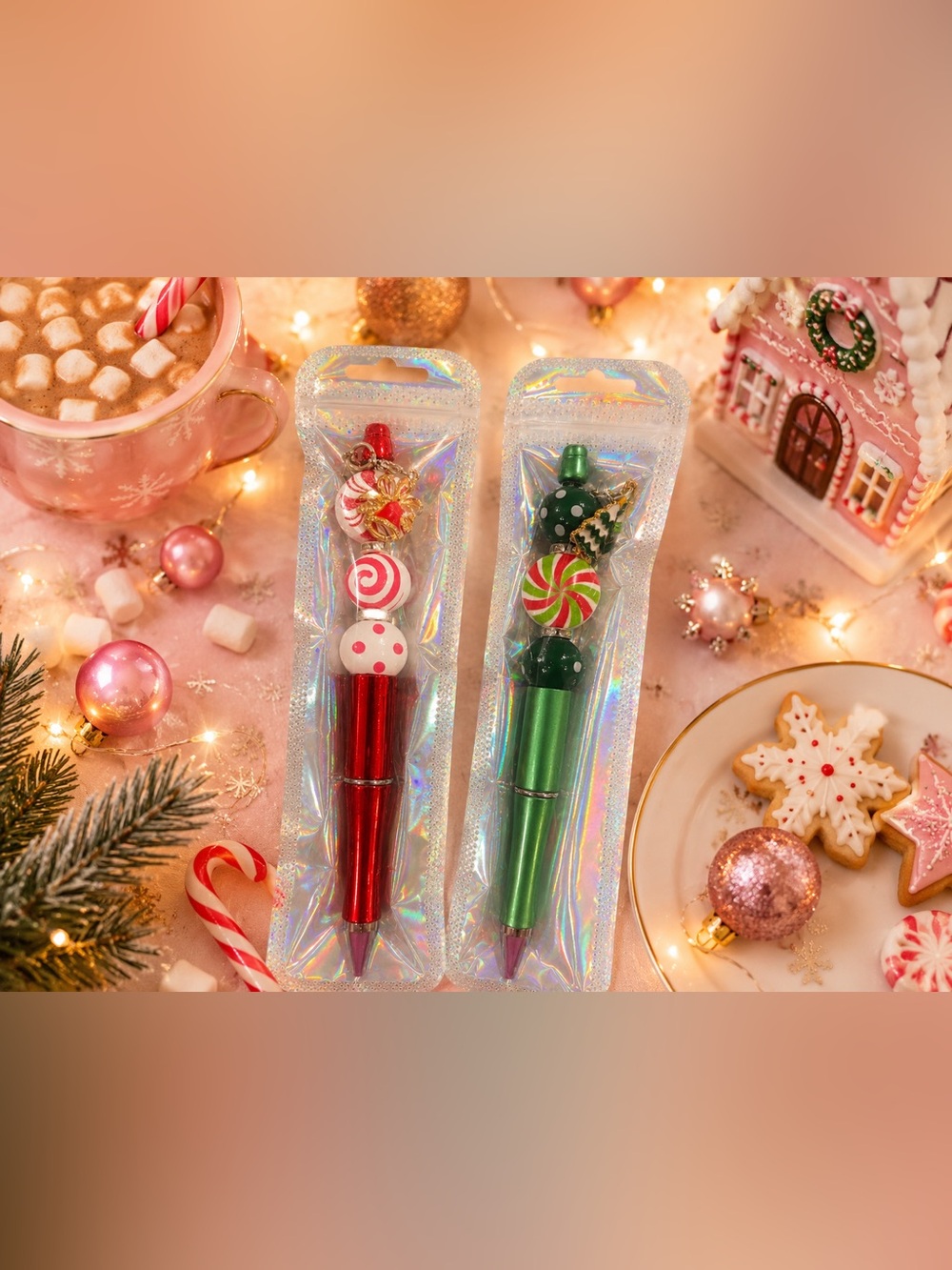 🎄✨ NEW Christmas Holiday Novelty Pens – Set of 2 ✨🎄